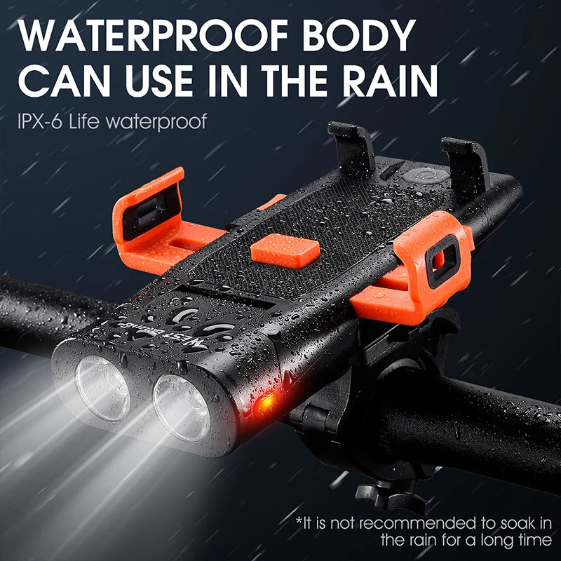 WEST BIKING Multifunctional Bicycle Front Light