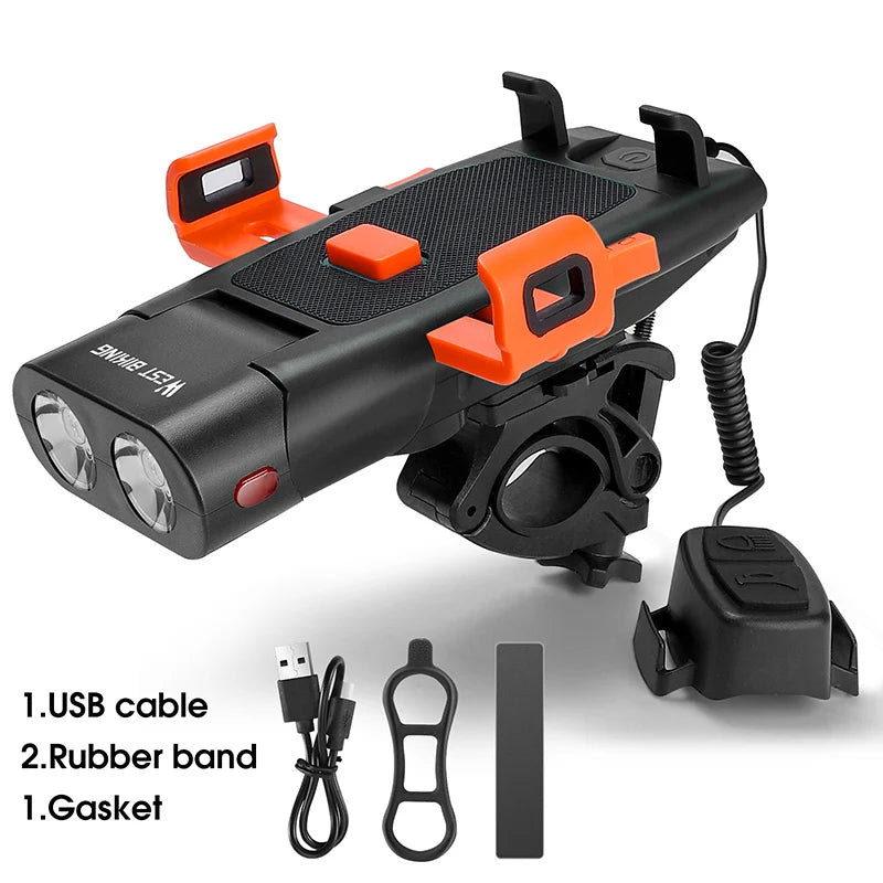 WEST BIKING Multifunctional Bicycle Front Light