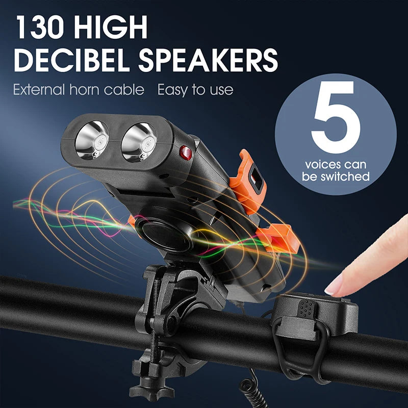 WEST BIKING Multifunctional Bicycle Front Light