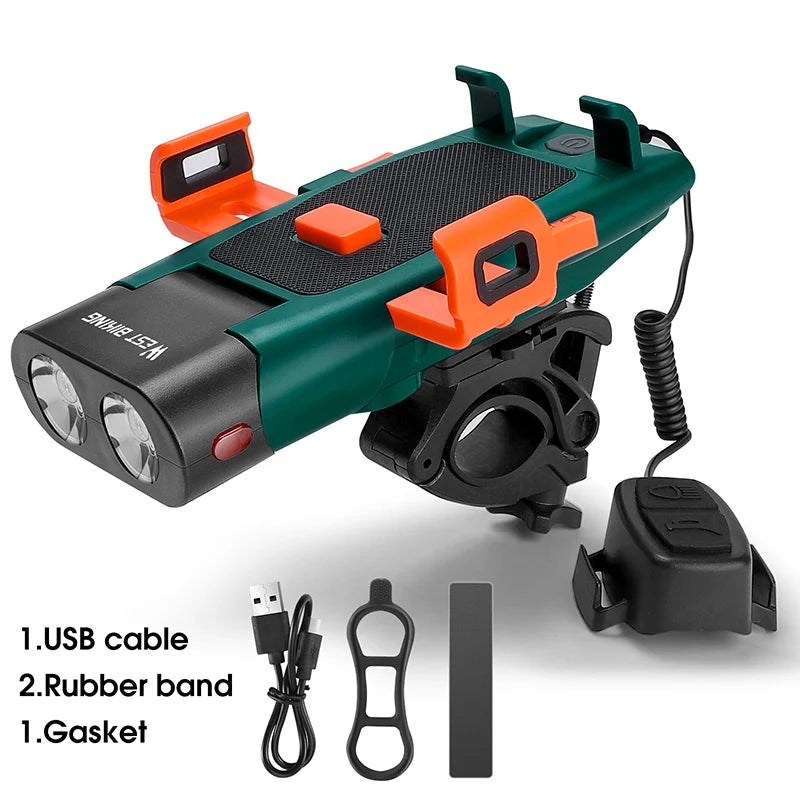 WEST BIKING Multifunctional Bicycle Front Light