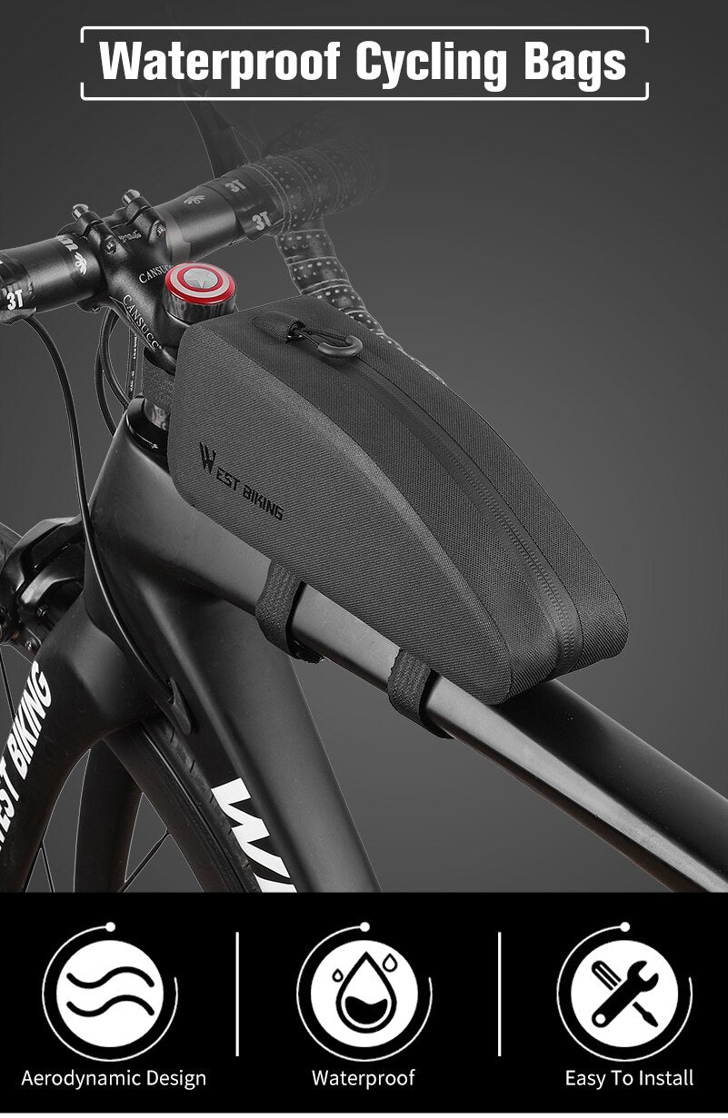 WEST BIKING™ Waterproof Cycling Top Front Tube Bag – WestBiking Shop