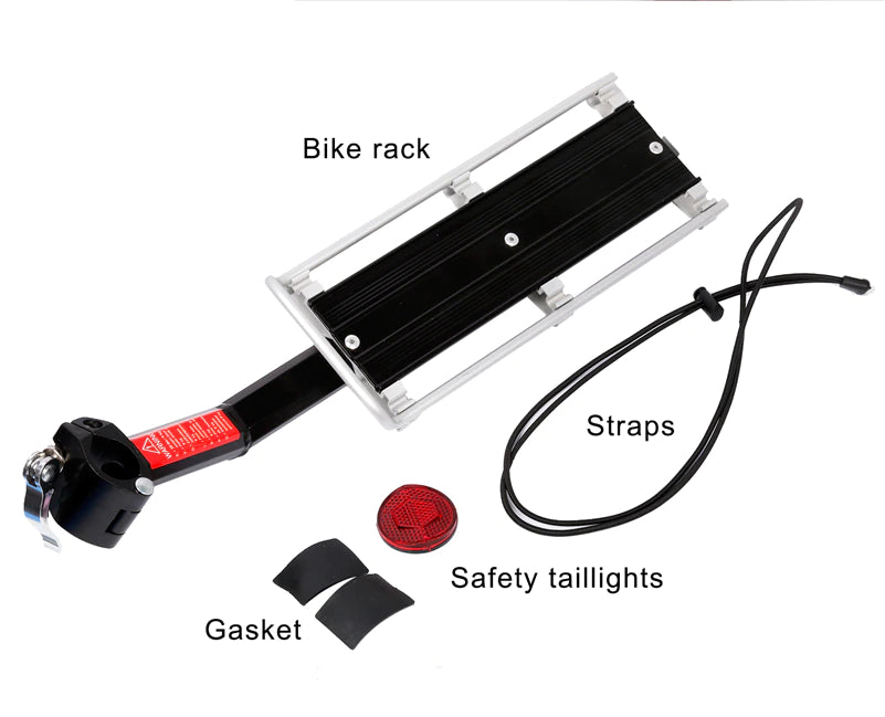 WEST BIKING™ Bike Rack - 25 lbs. Load - Rear Reflector