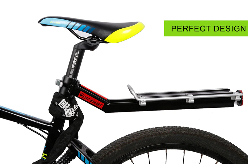 WEST BIKING™ Bike Rack - 25 lbs. Load - Rear Reflector