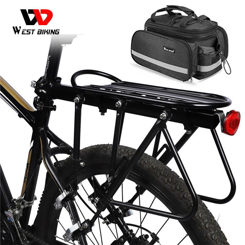 WEST BIKING Mountain Bike Luggage Carrier Quick Release Bicycle Cargo Rack 220.5 LB