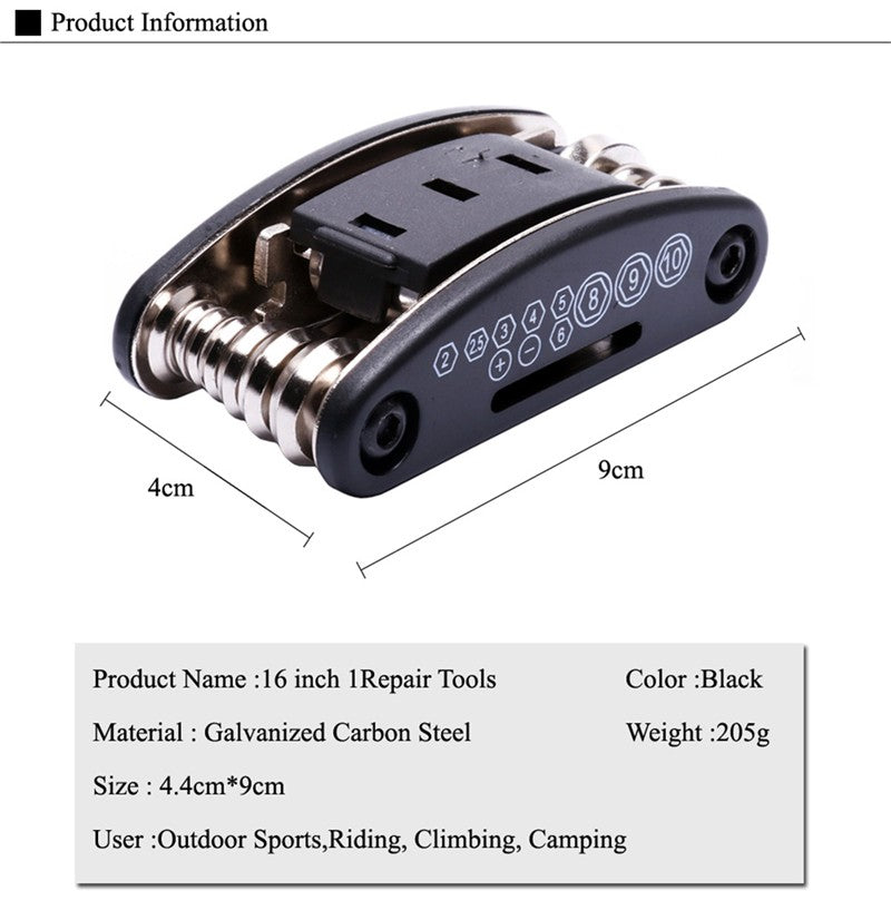 Bike Multi Repair Ferramenta Kit