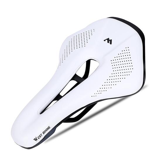 white Ultimate Comfy Bike Saddle 