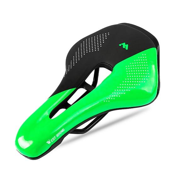 green and black Ultimate Comfy Bike Saddle 