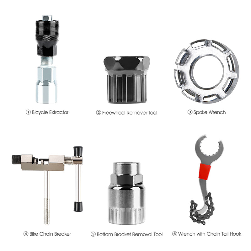 5PCS BICYCLE REPAIR Bike Tool Kit Removal Bracket Freewheel Crank Puller Tools $17.55 - AU 5PCS BICYCLE REPAIR Bike Tool Kit Removal Bracket Freewheel Crank Puller Tools $17.55 - AU