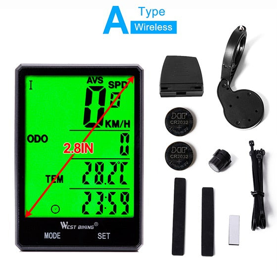 west biking fahrradcomputer solar WEST BIKING™ 2.8" Large Screen Bicycle Speedometer – WestBiking Shop