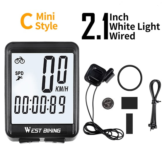  2.8" Large Screen Bicycle Speedometer