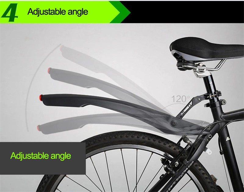 WEST BIKING Bicycle Fender with LED Light