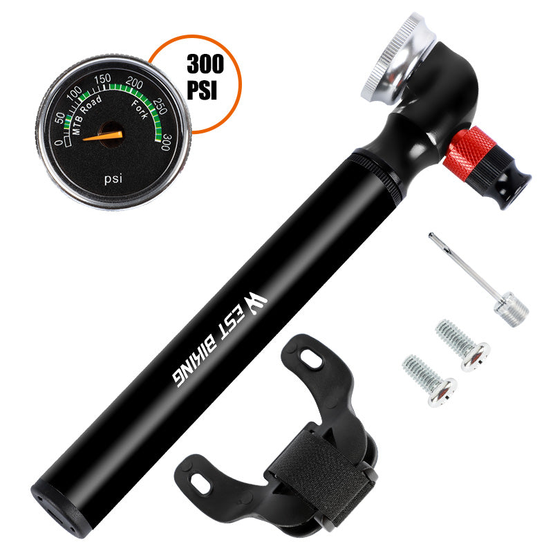 Bike Pump 300PSI High-pressure Air Shock Pump