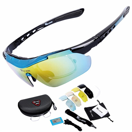 West Biking™ 5 Lenses Polarized Cycling Glasses