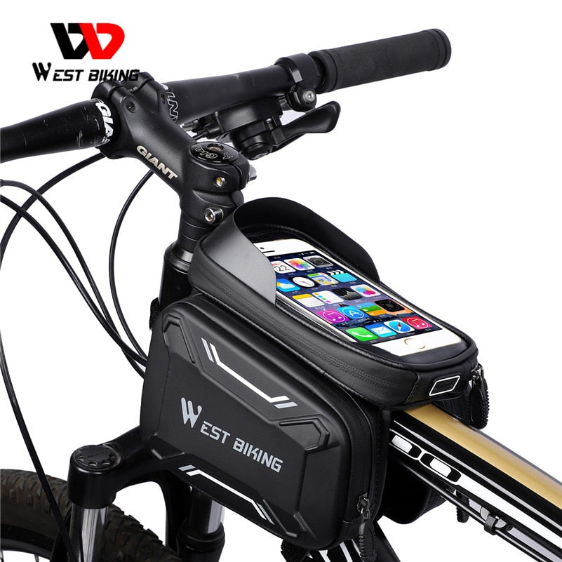 West BIKING waterproof bicycle bike mount bag with touch screen view West BIKING waterproof bicycle bike mount bag with touch screen view