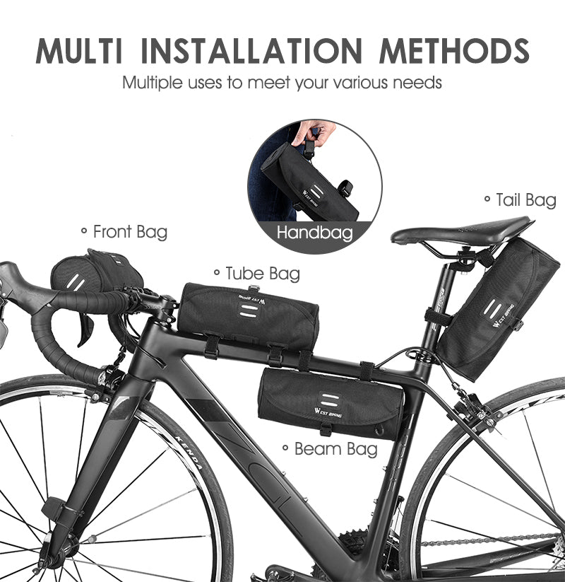 WEST BIKING Multifunctional Bike Bag Scooter Electric Folding Bicycle Handlebar Bag