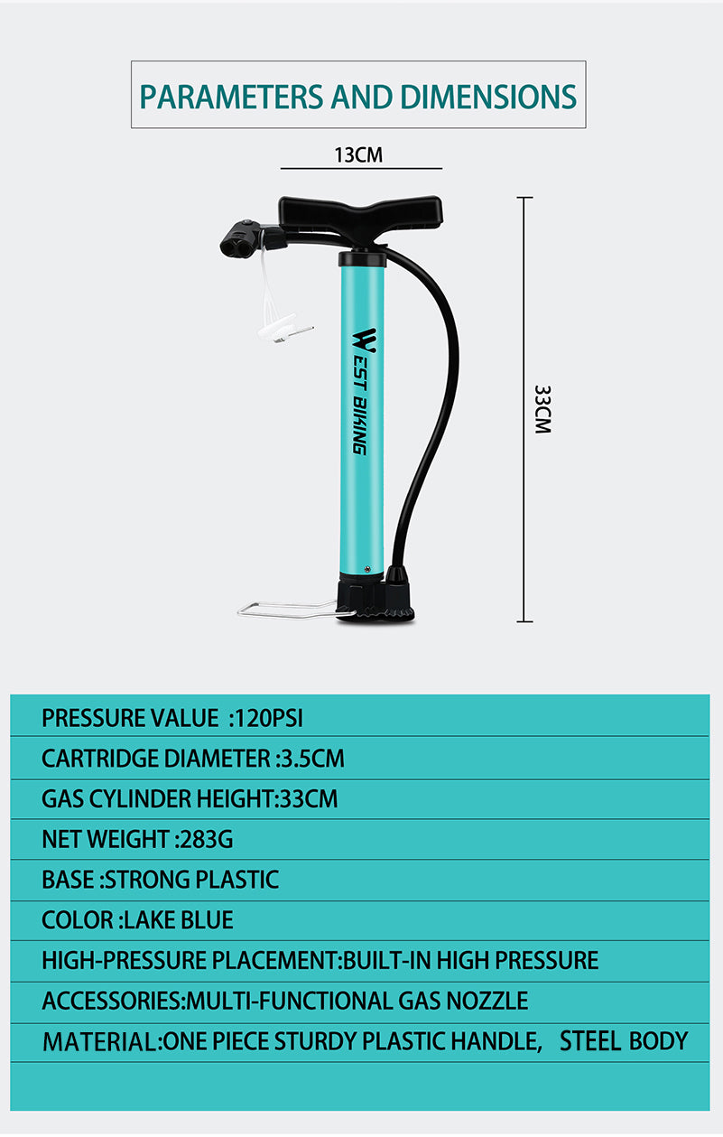 WEST BIKING Bike Floor Pump