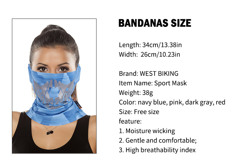 Reflective Sports Scarf Summer Ice Silk Bike Headwear