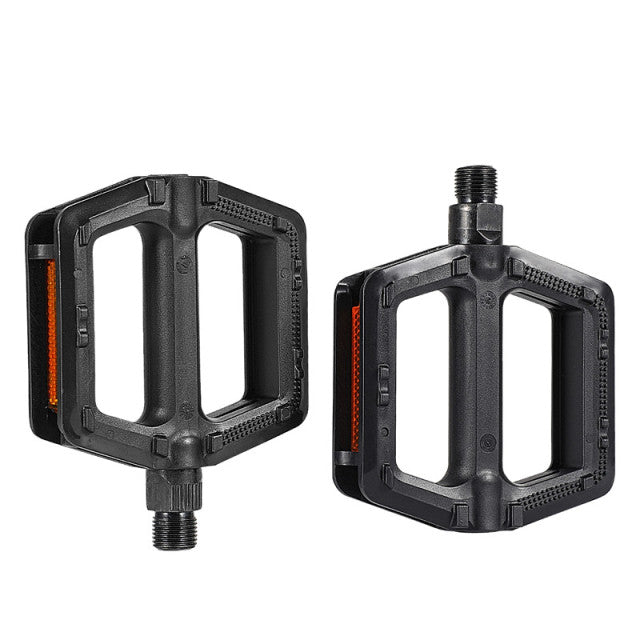 west biking pedals West BIKING Bicycle Pedal Ultralight Mountain Road Bike Pedals Plastic Anti-slip Rivet Cycling Bearing Pedals Bike Accessories