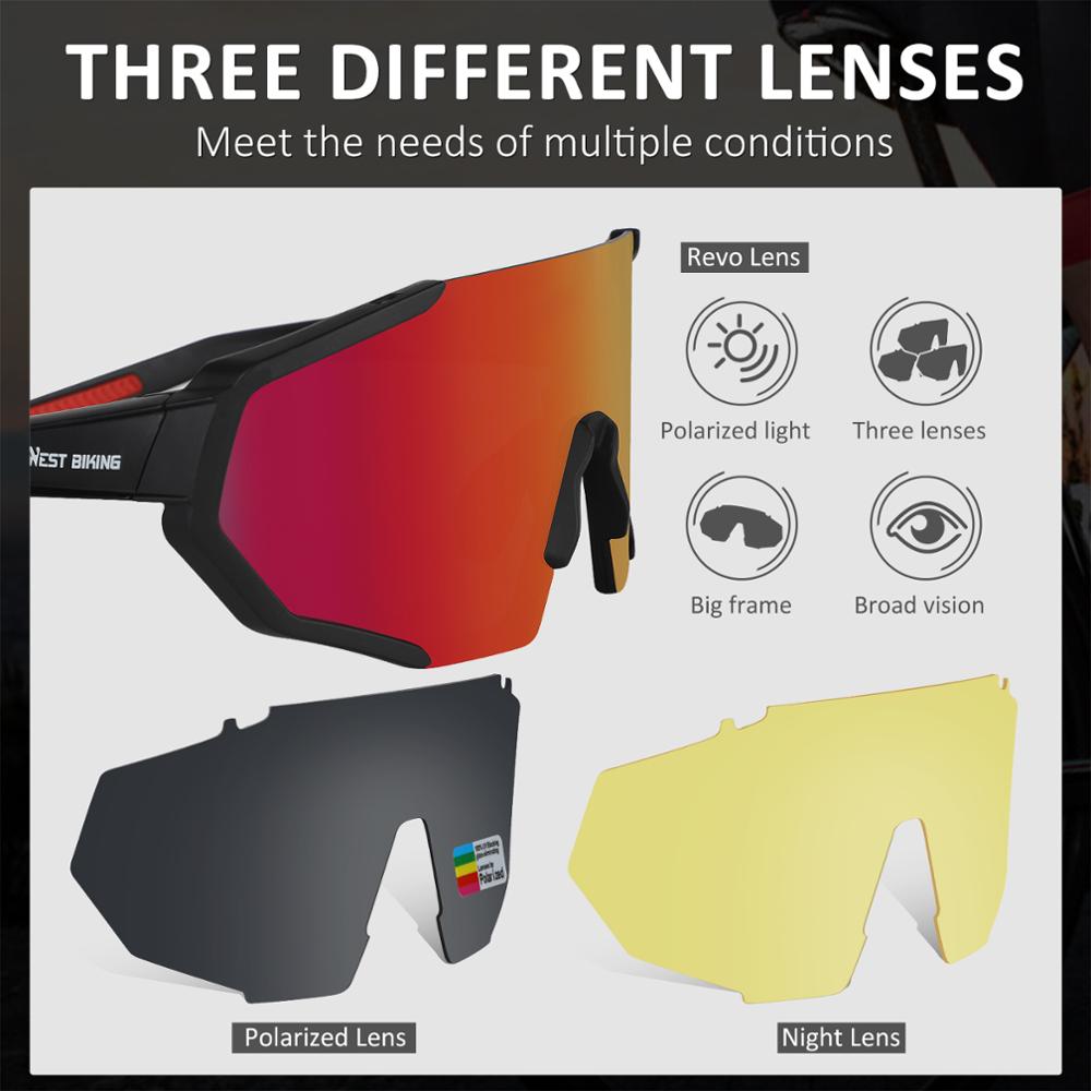  Pro 3 Lens Polarized Cycling Glasses