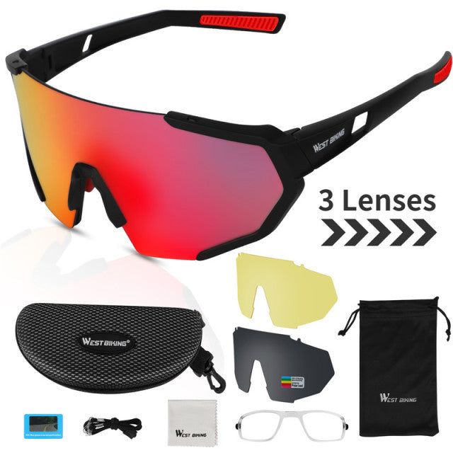 Pro 3 Lens Polarized Cycling Glasses