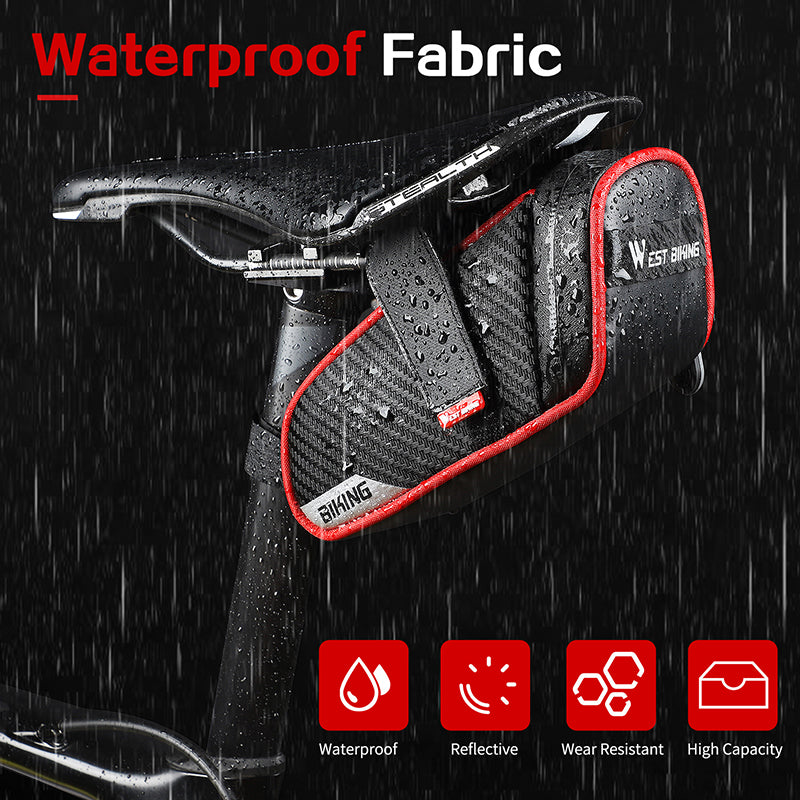 WEST BIKING MTB Road Bike Saddle Bag Waterproof