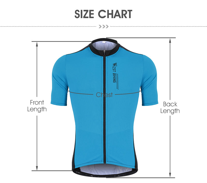 WEST BIKING Summer Cycling Jersey Breathable Racing Sport Jersey