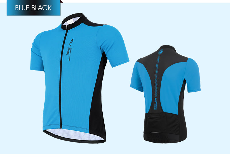 WEST BIKING Summer Cycling Jersey Breathable Racing Sport Jersey