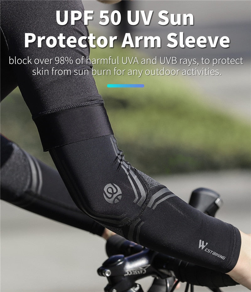 WEST BIKING UV Protection Cycling Running Arm Sleeves