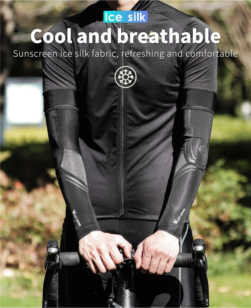 WEST BIKING UV Protection Cycling Running Arm Sleeves