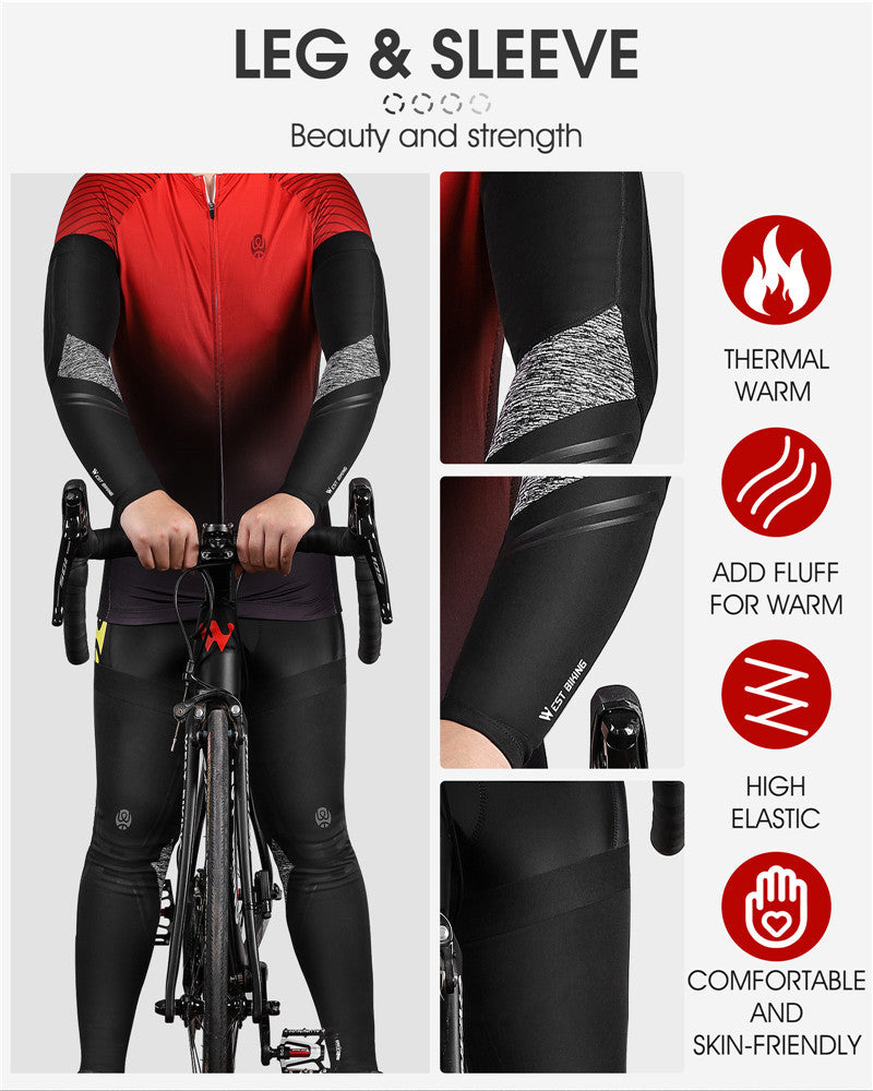 WEST BIKING Cycling Leg Warmers Men Women