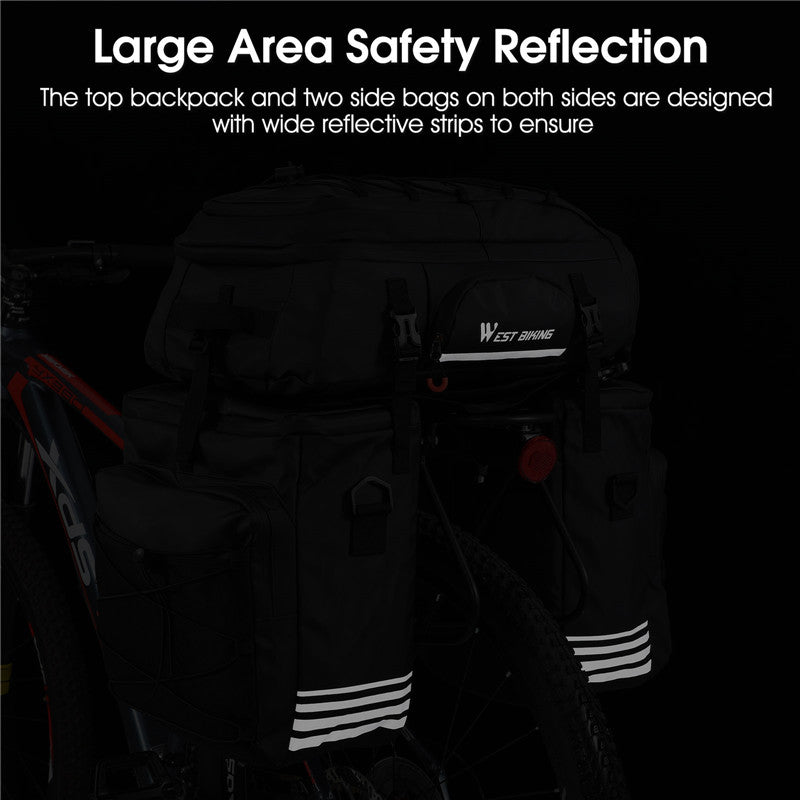 WEST BIKING Multifunctional Bike Bag Rear Seat Trunk Bag