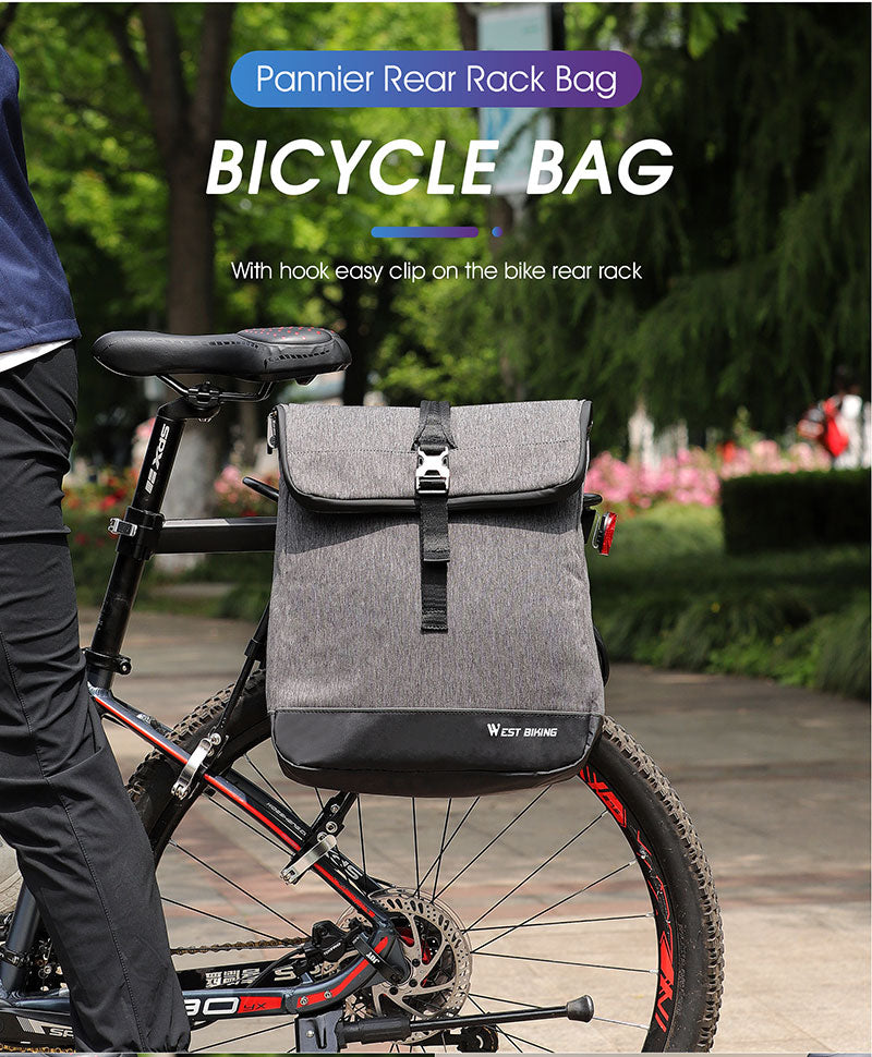 WEST BIKING Multifunctional Bike Bag Rear Seat Trunk Bag