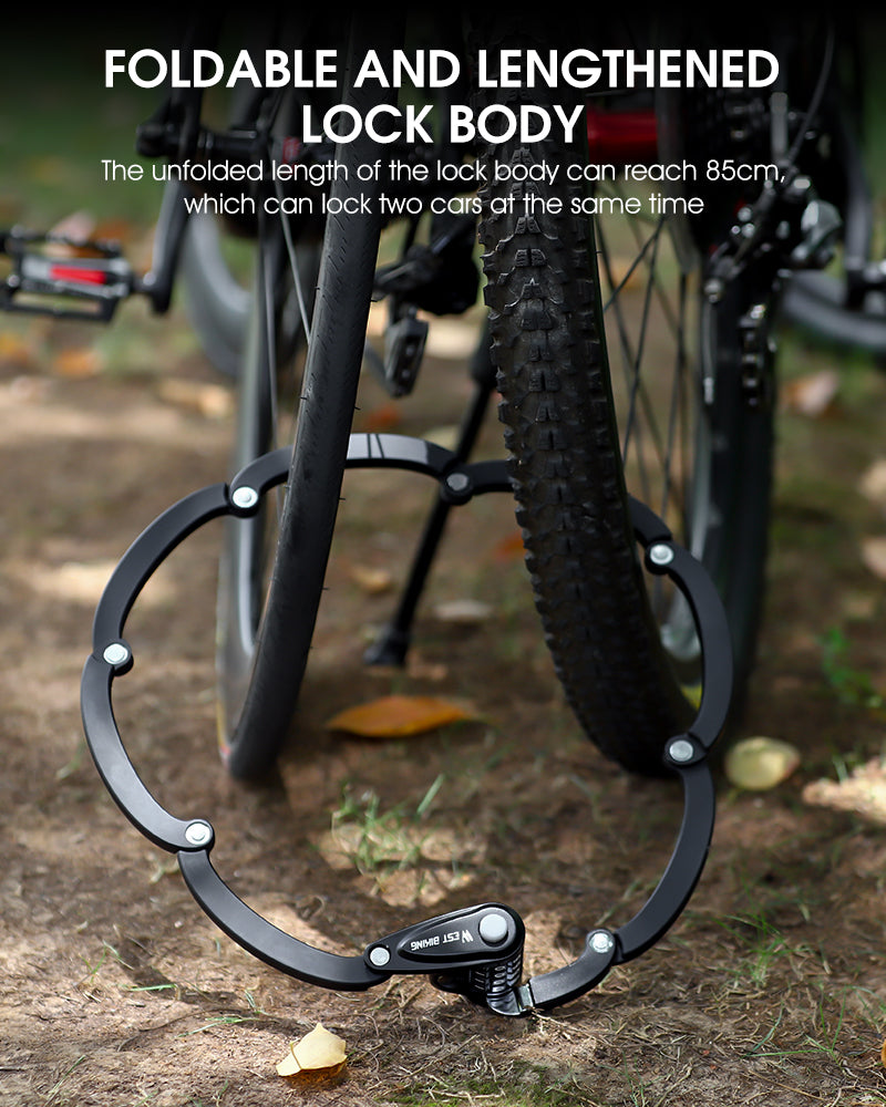 WEST BIKING Foldable Bicycle Lock