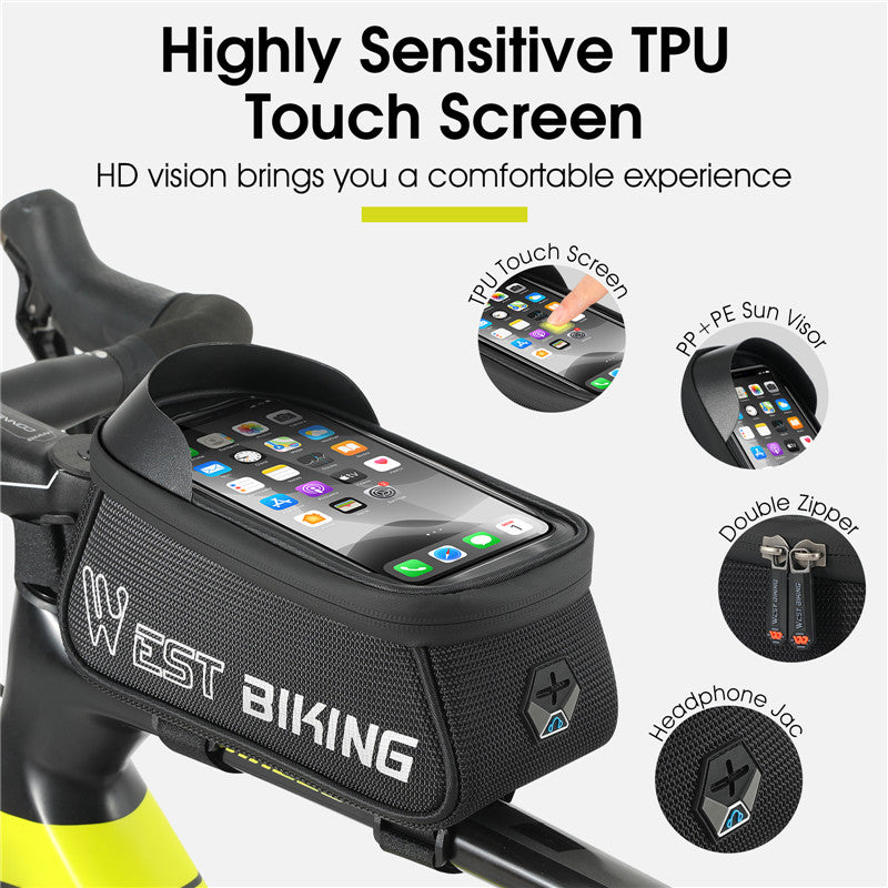 WEST BIKING Bicycle Bag Sensitive Touch Screen Bike Phone Bag