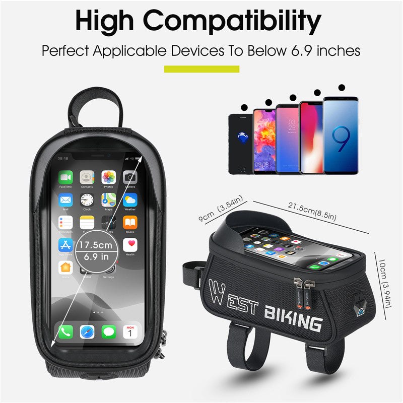 WEST BIKING Bicycle Bag Sensitive Touch Screen Bike Phone Bag