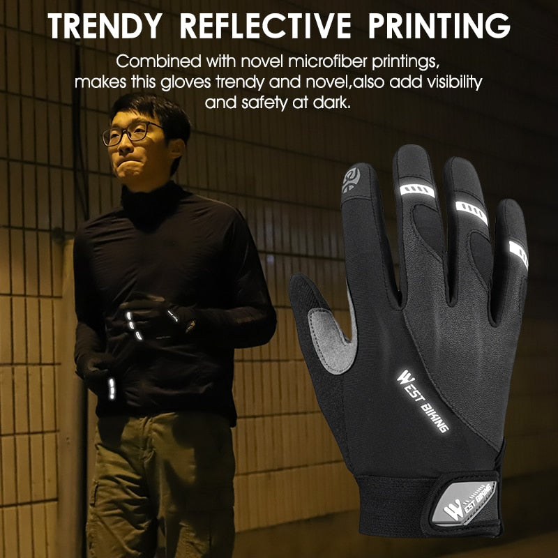WEST BIKING Touch Screen Bike Cycling Gloves