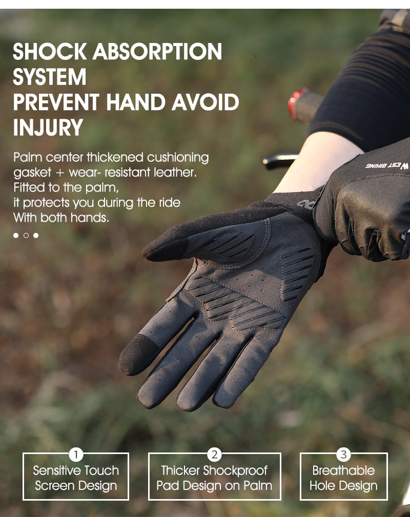 WEST BIKING Touch Screen Bike Cycling Gloves