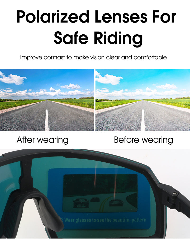 WEST BIKING Sport Cycling Polarized Glasses Riding Goggles