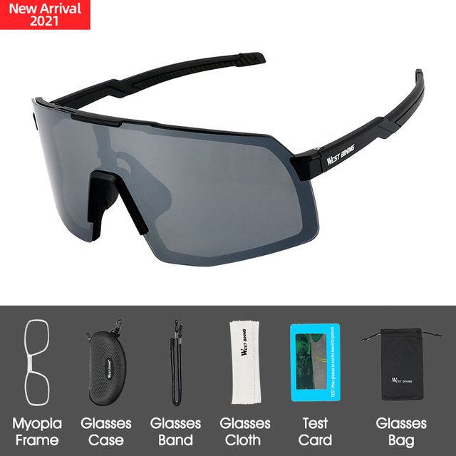 WEST BIKING Sport Cycling Polarized Glasses Riding Goggles