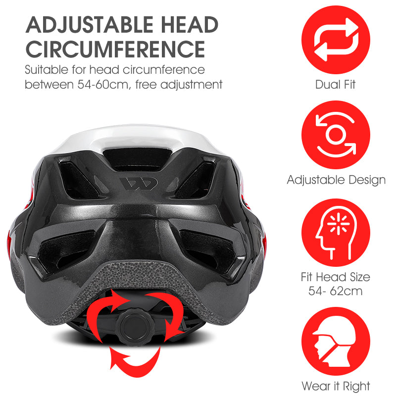 WEST BIKING Bicycle Helmet Men Women - Adjustable Bike Helmet