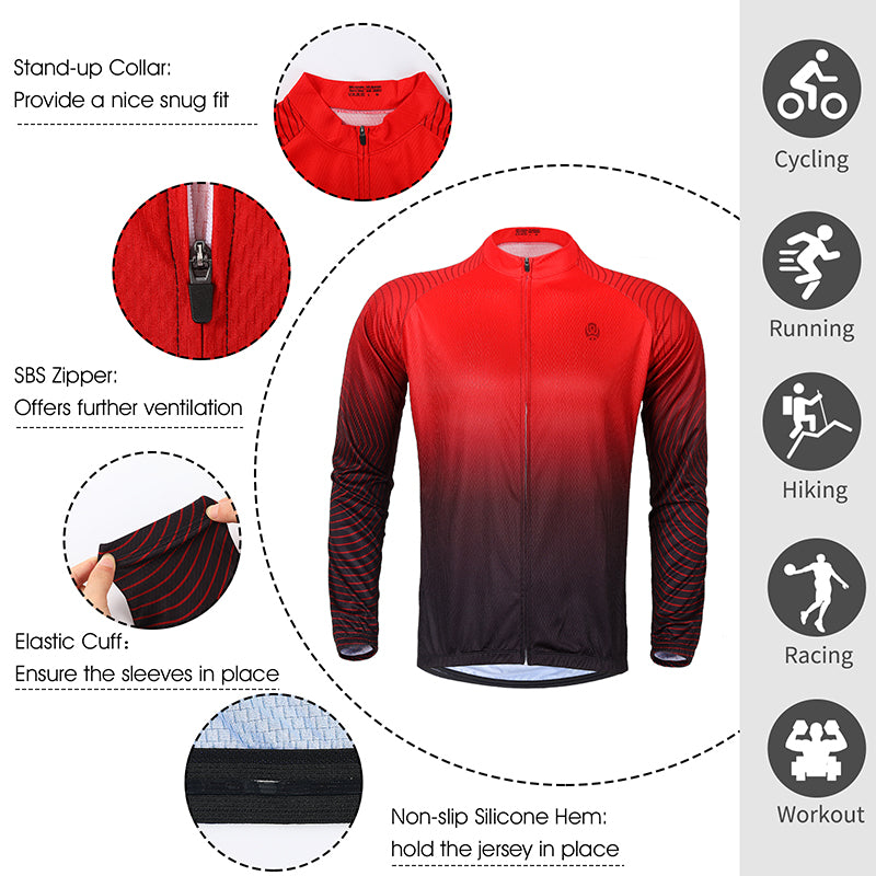 WEST BIKING Cycling Jersey Long Sleeve