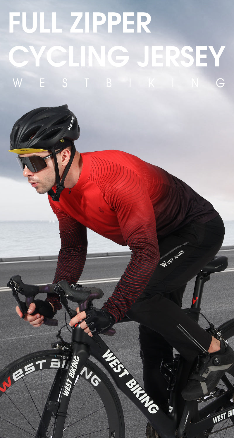 WEST BIKING Cycling Jersey Long Sleeve