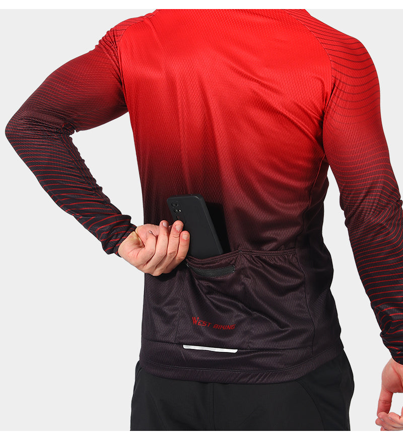 WEST BIKING Cycling Jersey Long Sleeve