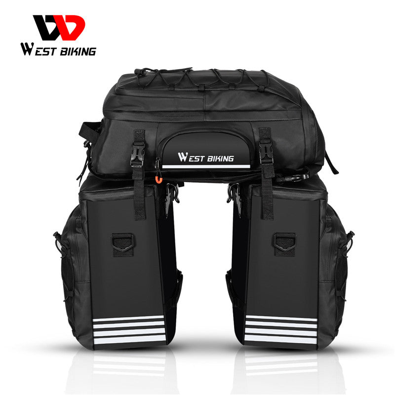 west biking fahrradtasche West BIKING Multifunctional Bike Bag Rear Seat Trunk Bag Type C Black 25L