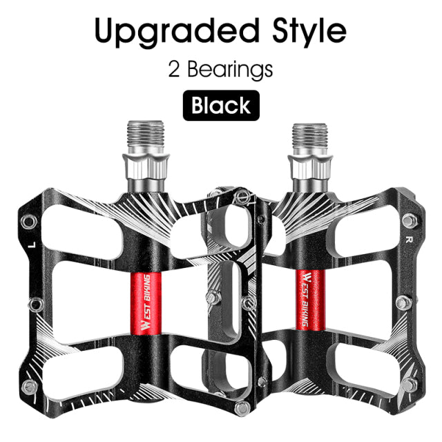 WEST BIKING 3 Bearings Bicycle Pedals Ultralight Anti-slip