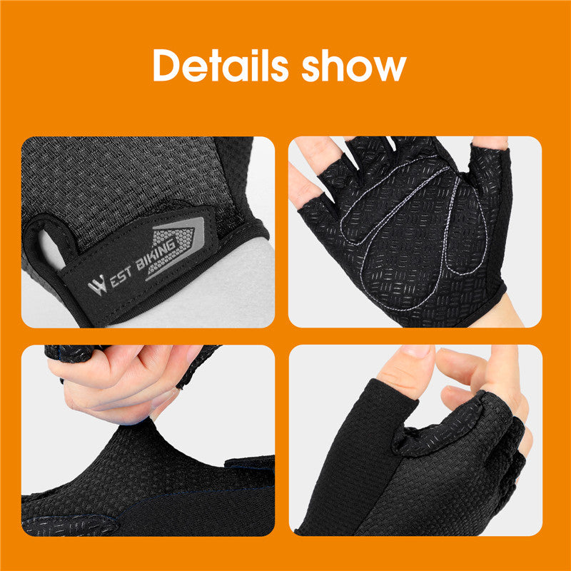 Half Finger Cycling Gloves Anti Slip