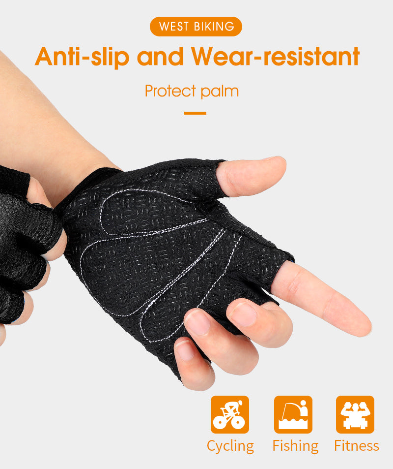 WEST BIKING Half Finger Cycling Gloves Anti Slip