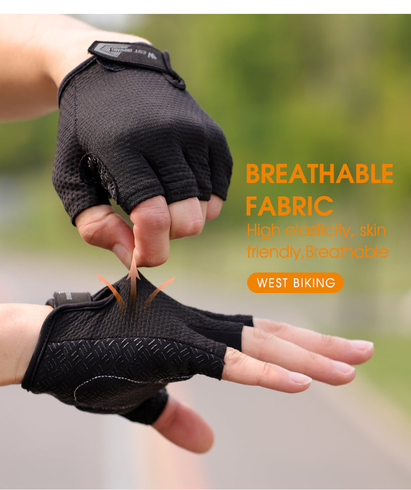 WEST BIKING Half Finger Cycling Gloves Anti Slip