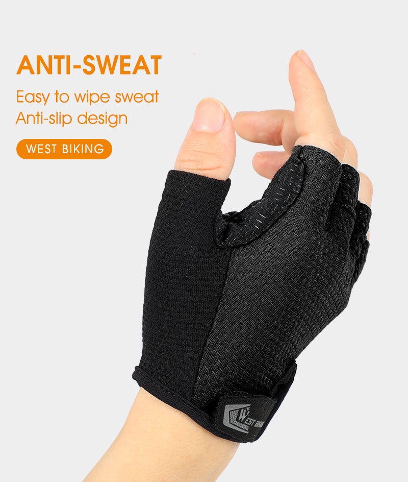 WEST BIKING Half Finger Cycling Gloves Anti Slip