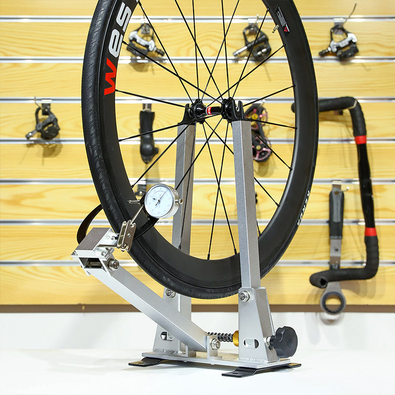 Bicycle Wheel Truing Stand With Dial Indicator